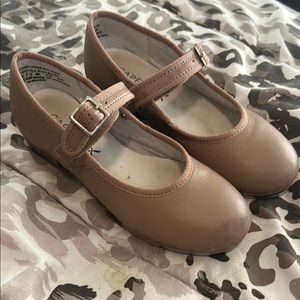 Capezio Tan Dress Mary Jane Shoes